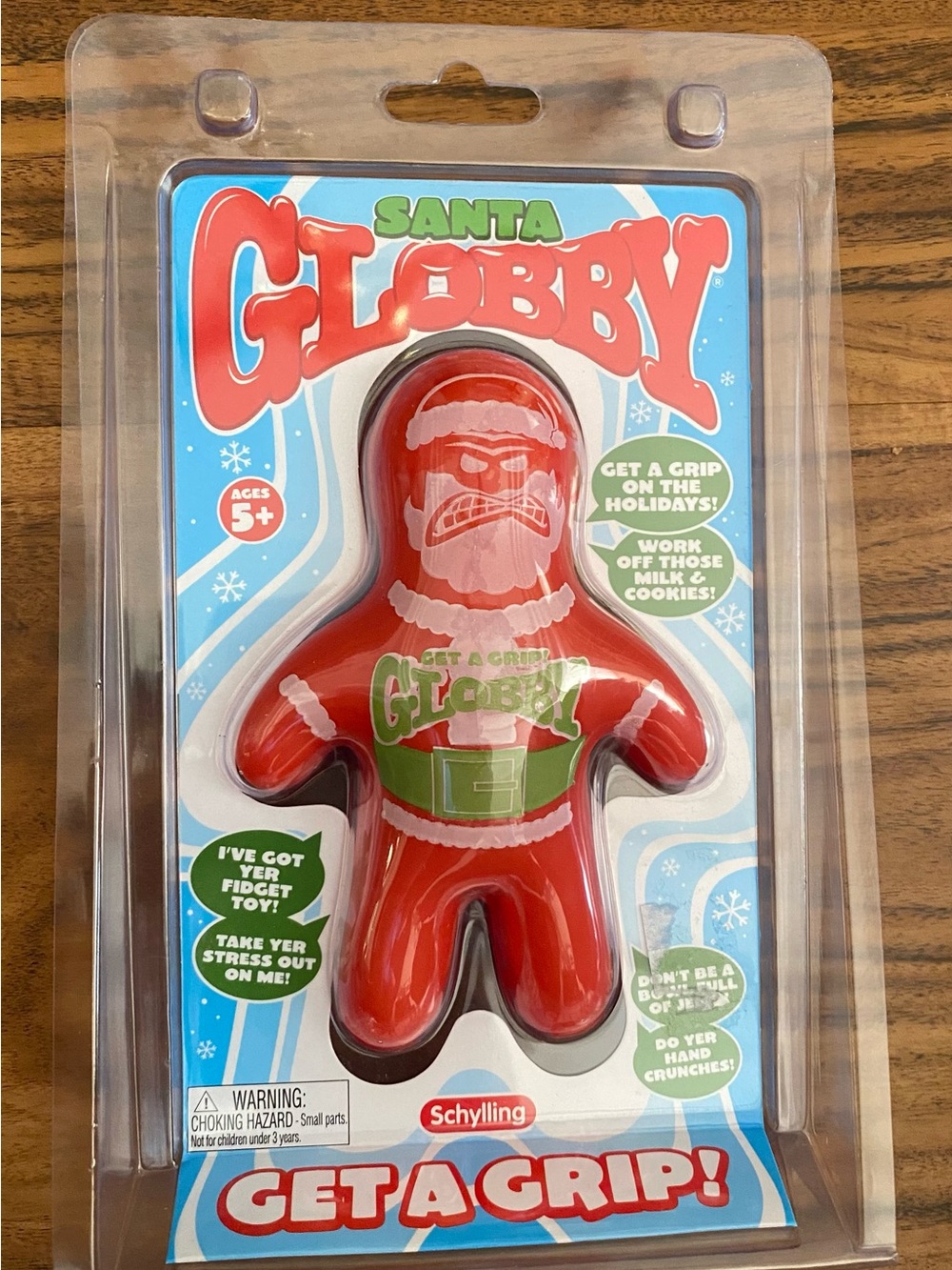Santa Globby Get A Grip! Stress Relief Squish